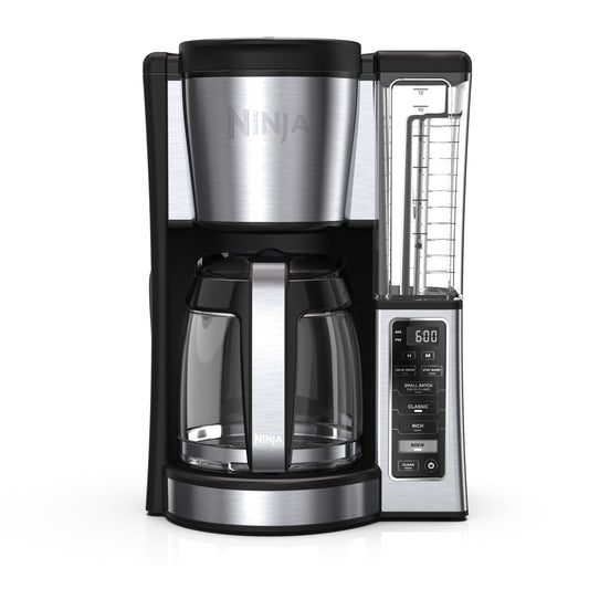 Ninja 12-Cup Programmable Drip Coffee Maker, 2 Brew Styles, Adjustable Warming Plate, CE250, Black/Stainless Steel