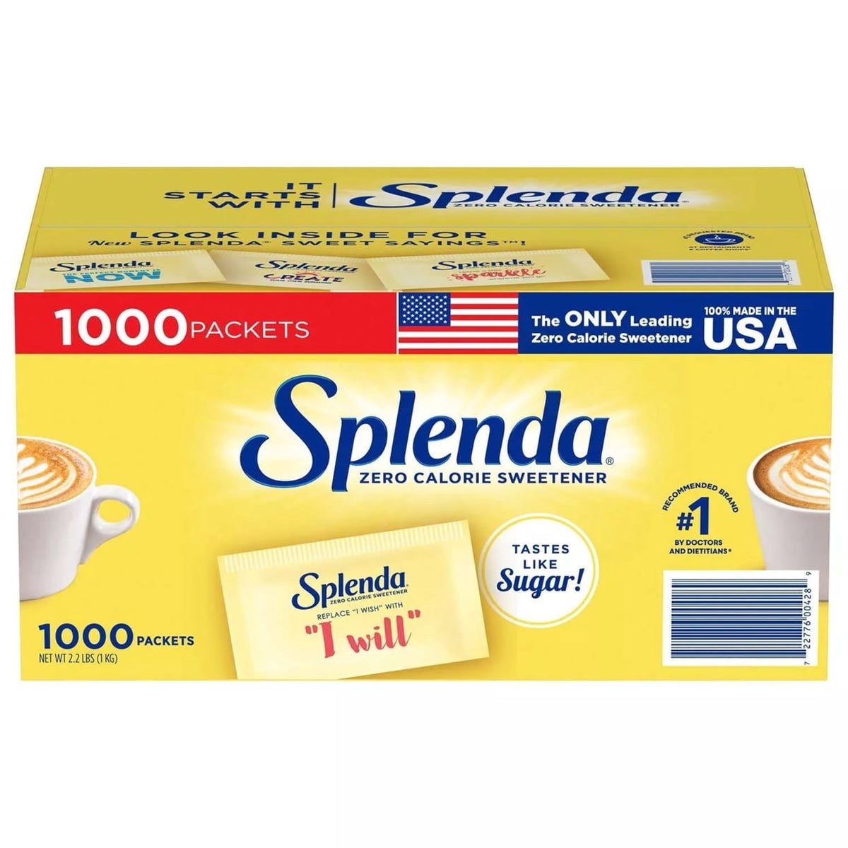 Splenda Zero Calorie Sweetener Packets (1,000 Count)