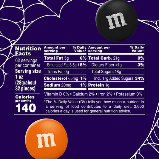 M&M'S Milk Chocolate Halloween Candy, 62 Ounce