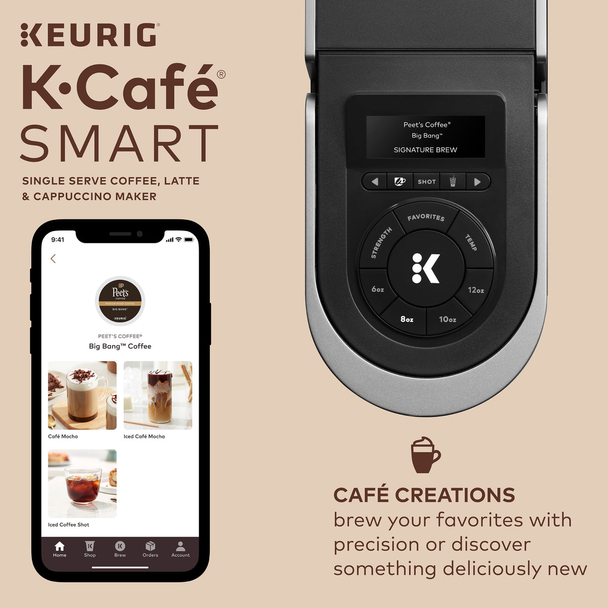 K-Café® SMART Single Serve Coffee Maker - Black