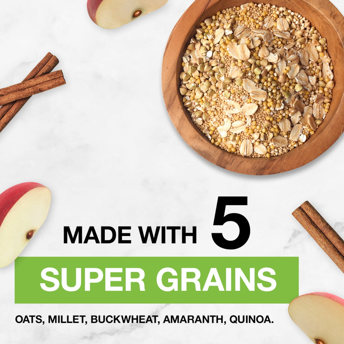 (5 pack) KIND Breakfast Protein Bars, Apple Cinnamon, Gluten Free, 8g Protein, 1.76 oz, 30 Packs
