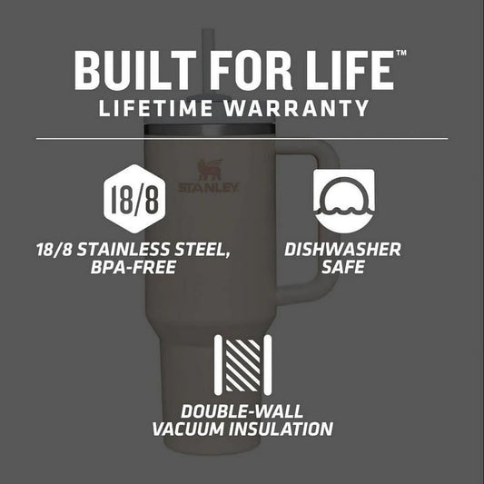 STANLEY The Quencher H2.0 FlowState Tumbler 40 oz Pink
