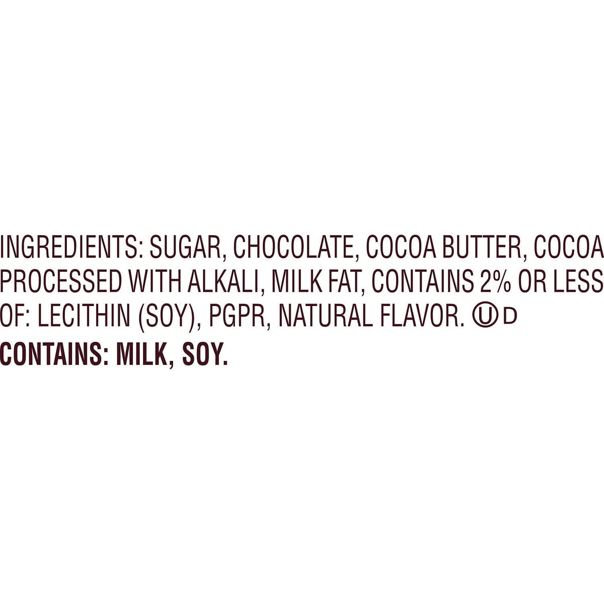 Hershey's Special Dark Mildly Sweet Chocolate Candy, Bars 1.45 oz, 36 Count